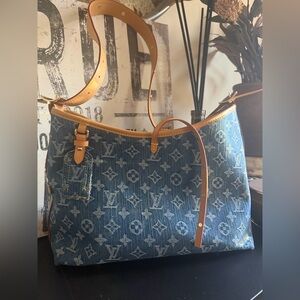 LV Denim Carryall